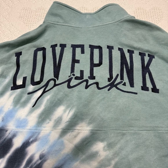 VS PINK Tie Dye Embroidered Oversized Sweatshirt (XS) - Picture 7 of 9